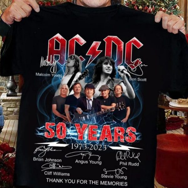 ACDC 50 Years 1973 2023 T-shirt