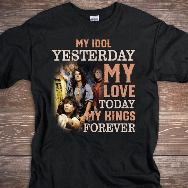 Aerosmith My idol yesterday my love today my king forever T-shirt