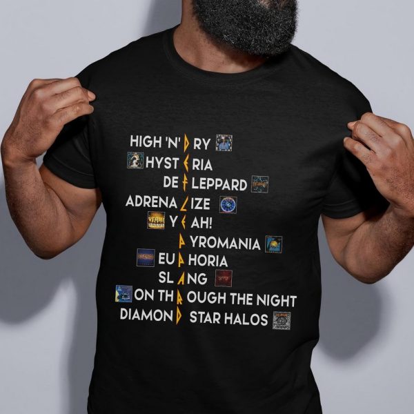 Def Leppard album tshirt