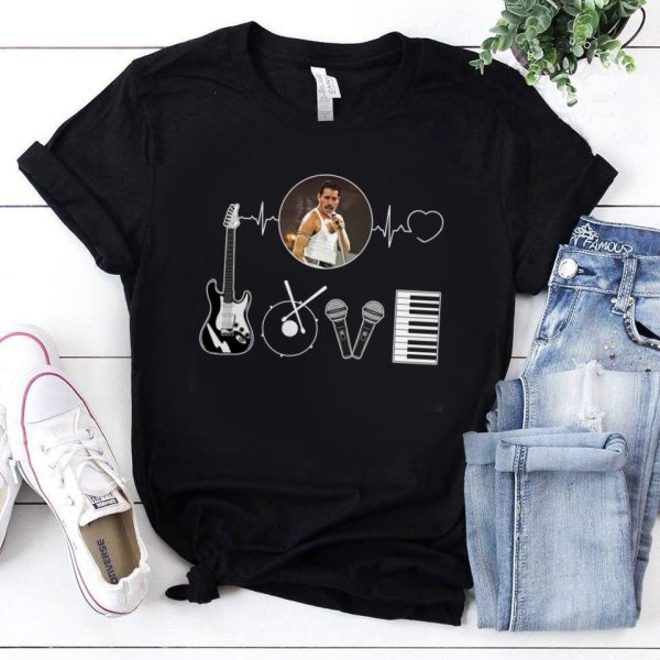 Freddie Mercury heartbeat T-shirt