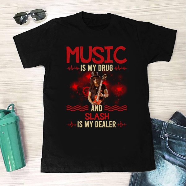 Music Is My Drug Slash Tshirt