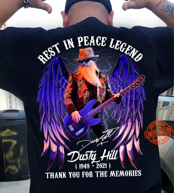 ZZ Top Dusty Hill Thank You For The Memories T-shirt