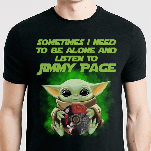 Sometimes i need to be alone and listen to Jimmy Page T-shirt