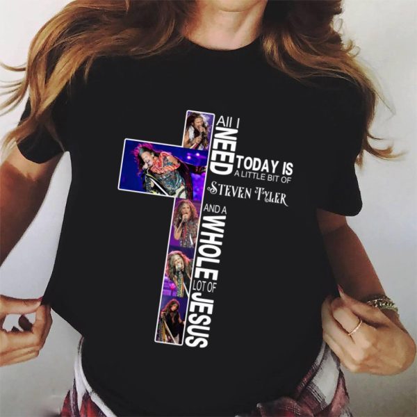 All I need today is a little bit of Steven Tyler and a whole lot of Jesus T-shirt