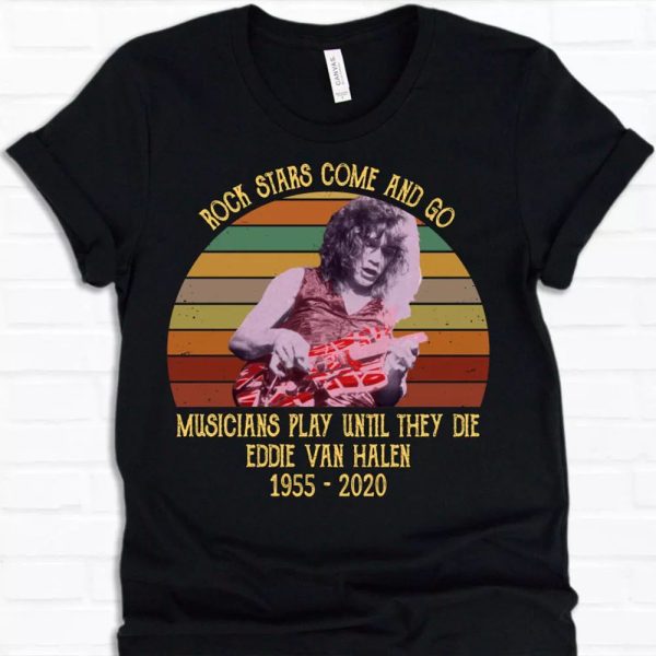 Rock Stars Eddie Van Halen  Tshirt