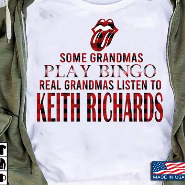 Keith Richards  Grandmas T-shirt