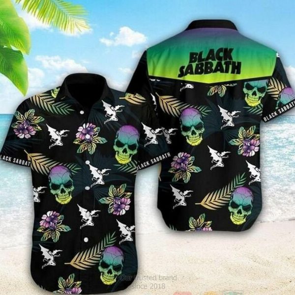 Black Sabbath Skull Hawaiian Shirt 1