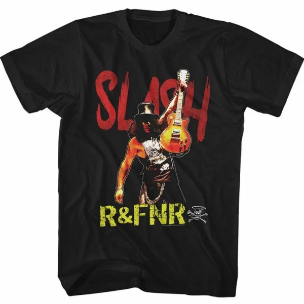 Slash Guns N Roses R and FNR Unisex Classic T-Shirt; Hoodie; Crew-neck Sweatshirt