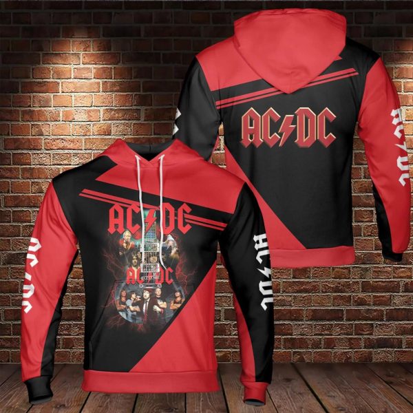 AcDc Music Band Skull 3D T Shirt 1