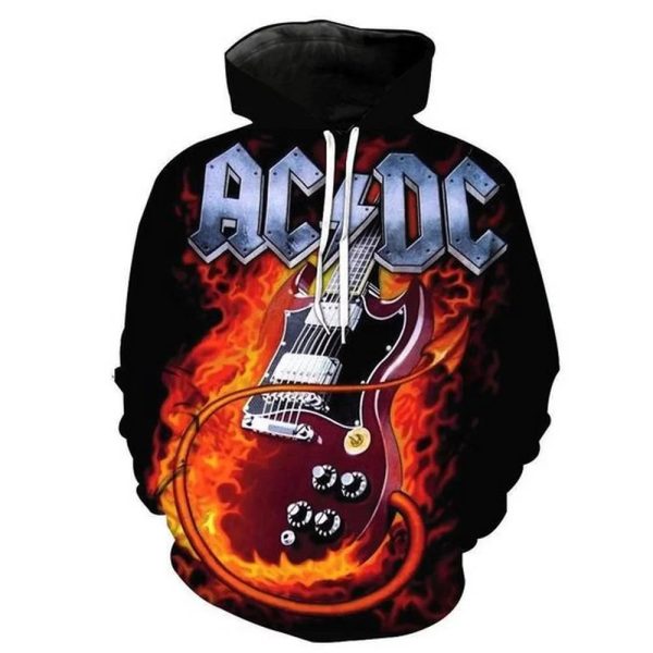 ACDC Rock Band 3D Full Over Print Hoodie Rh