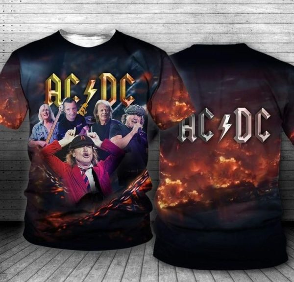 AcDc Music Band 3d T Shirt