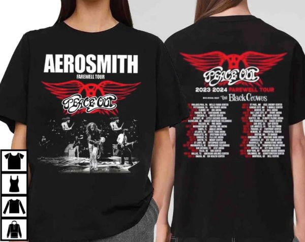 Aerosmith Farewell Tour Peace Out tshirt
