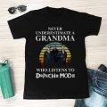 Never underestimate a grandma who listens to Depeche Mode T-shirt