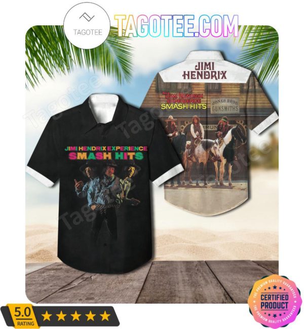 Share Me
The Jimi Hendrix Experience Smash Hits Compilation Album Cover Hawaii Shirt
