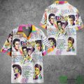 Elvis Presley Colorful Pattern with Lyrics Hawaiian