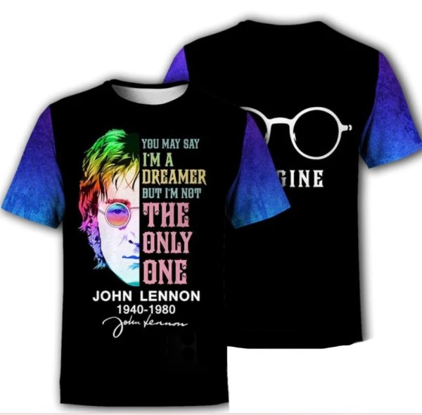 John Lennon 3D All Over Printed Shirt 3