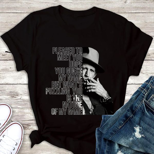 Keith Richards Pleased to meet you T-shirt