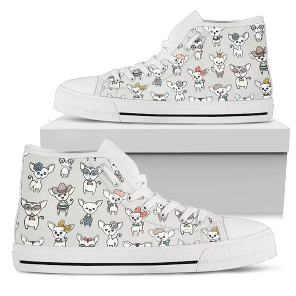 Chihuahua High Top Shoes 1