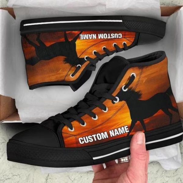 Horses High Top Shoes 1