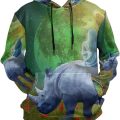 Rhinoceros 3D Full Over Print Shirt 5