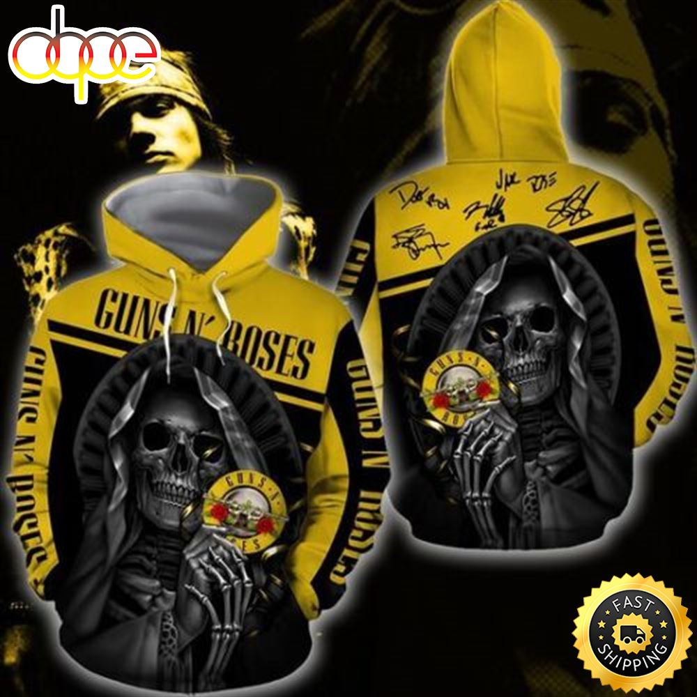 Guns N’ Roses 3D Full Over Print Shirt 3