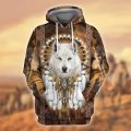 Native America 3D Full Over Print Shirt 8