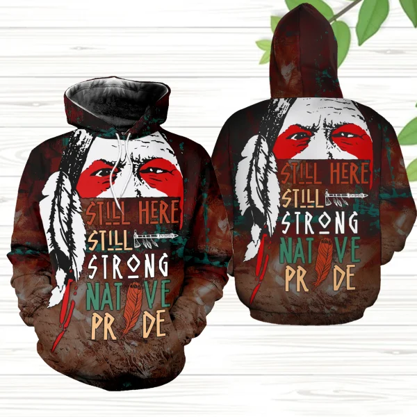 Native America 3D Full Over Print Shirt 7