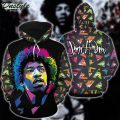 Jimi Hendrix 3D Full Over Print Shirt 1