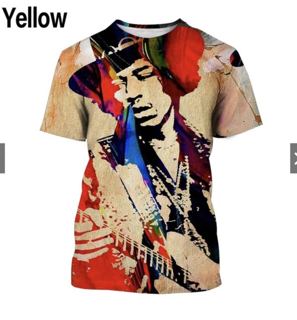 Jimi Hendrix 3D Full Over Print Shirt 4