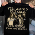 Yes I Am Old But Only Old People Know How To Rock  ACDC T-shirt