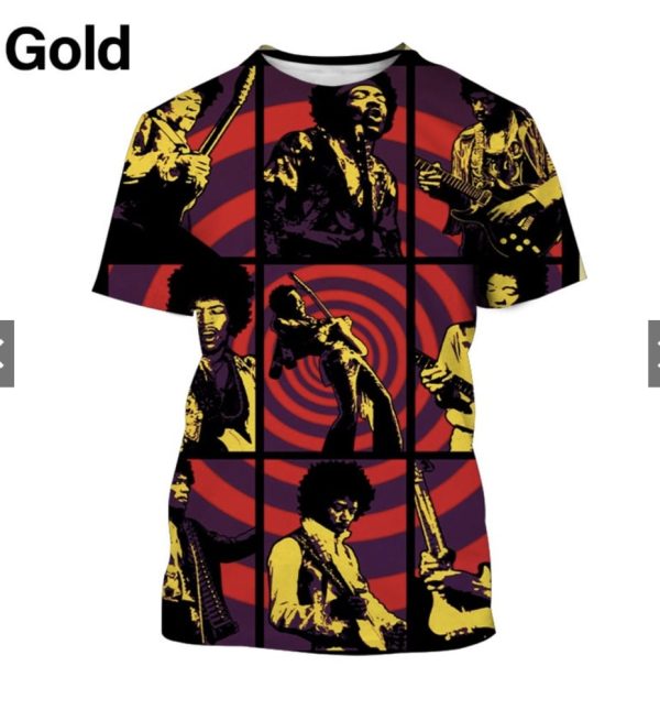 Jimi Hendrix 3D Full Over Print Shirt 5