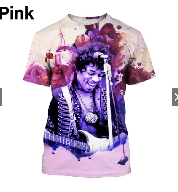 Jimi Hendrix 3D Full Over Print Shirt 6