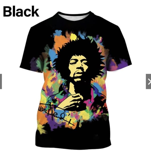Jimi Hendrix 3D Full Over Print Shirt 7