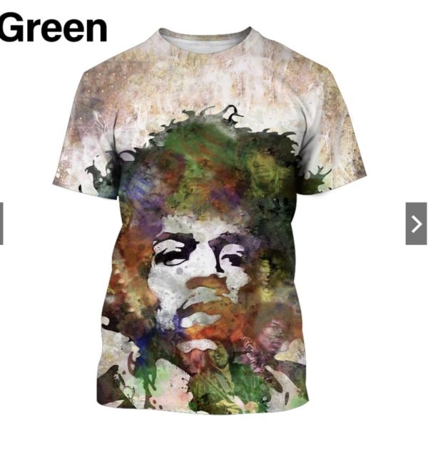 Jimi Hendrix 3D Full Over Print Shirt 9