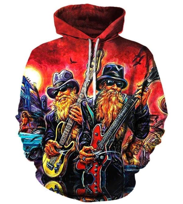ZZ Top 3D Full Over Print Shirt
