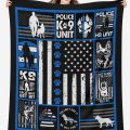 Police Dog Blanket 7