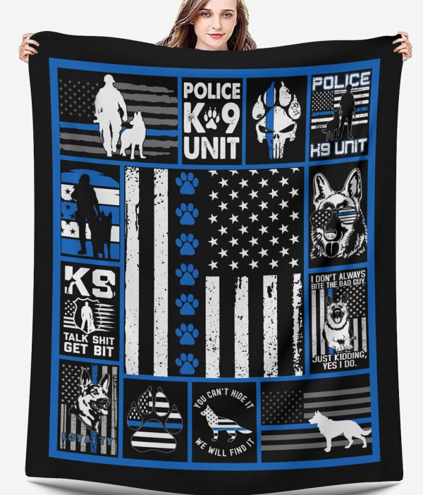 Police Dog Blanket 7