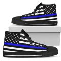 Thin Blue Line High Top Shoes