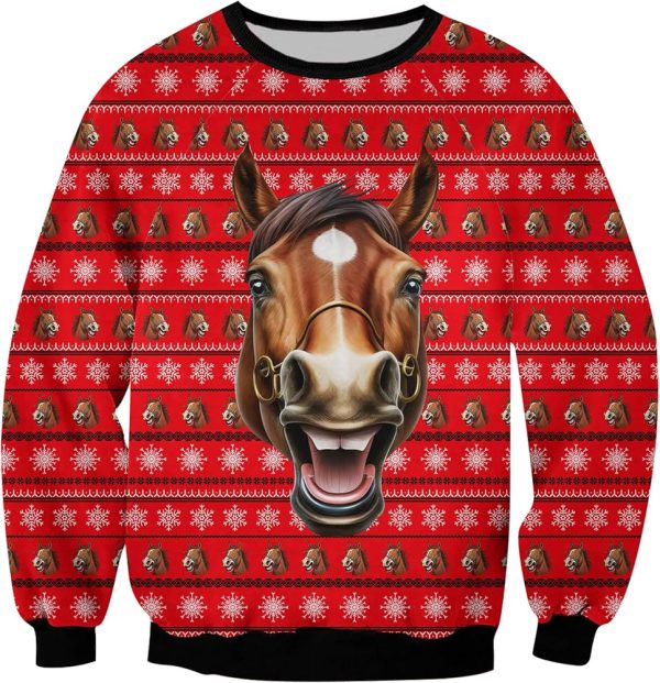 Horses Ugly Sweater 1