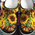 Butterflies Crocs Shoes 6