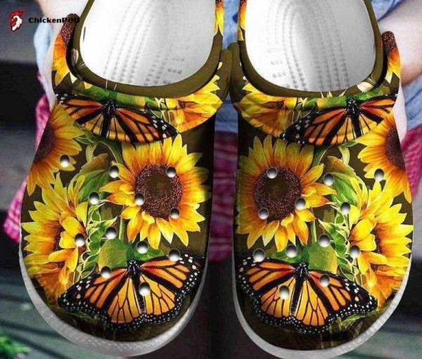 Butterflies Crocs Shoes 6