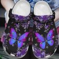 Butterflies Crocs Shoes 10