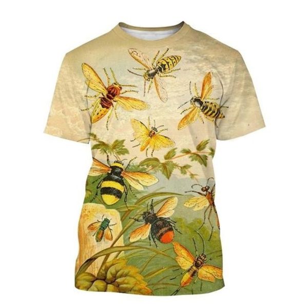 Bee 3D Full Over Print Shirt 7