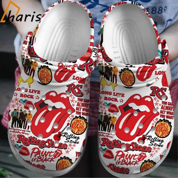 The Rolling Stones Crocs Shoes 7