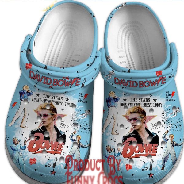 David Bowie Crocs Shoes 6
