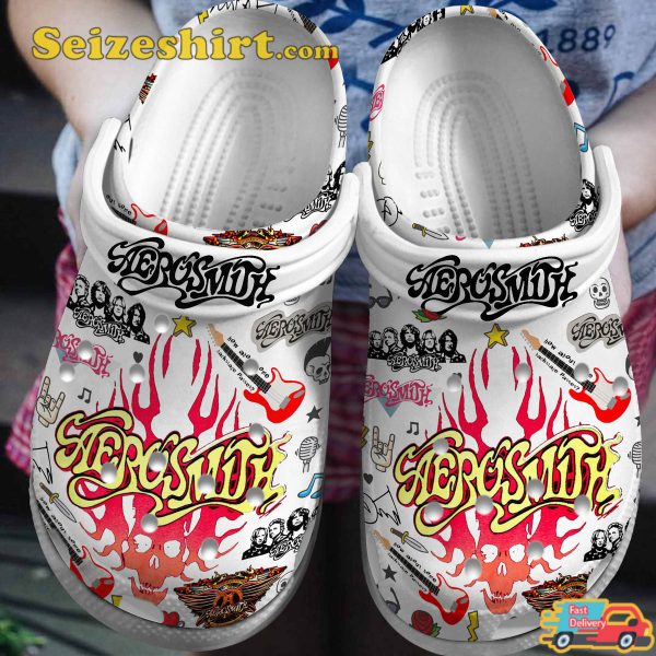 AeroSmith Crocs Shoes 6
