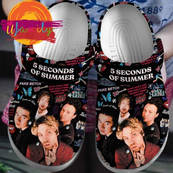 5 Seconds Of Summer Crocs Shoes