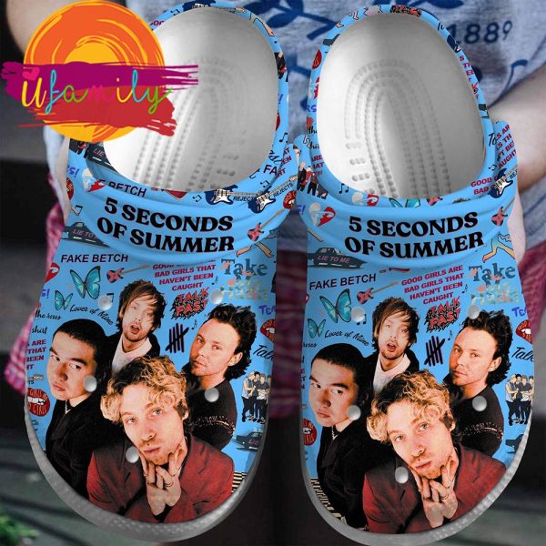 5 Seconds Of Summer Crocs Shoes 1