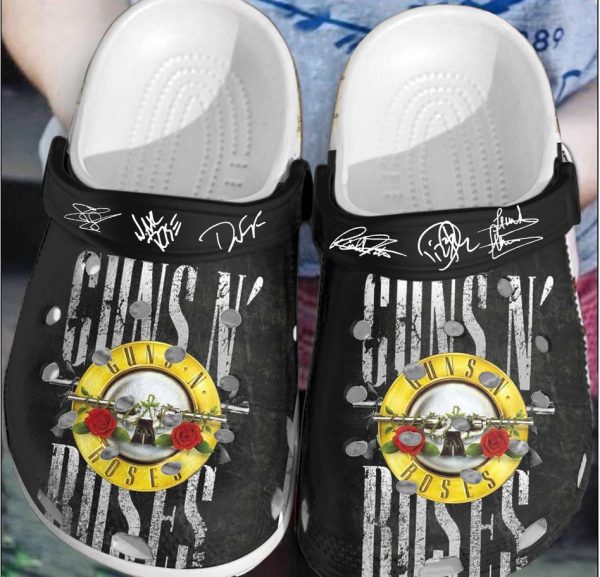 Guns N' Rose Crocs Shoes 5