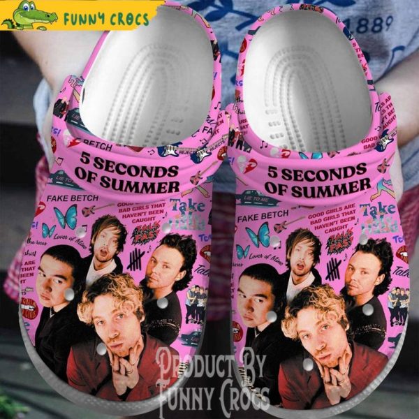 5 Seconds Of Summer Crocs Shoes 6